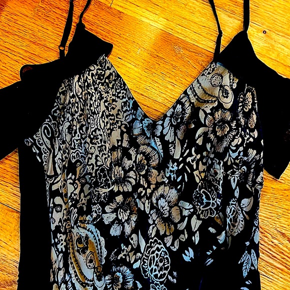 💃🏻GorgeousSue Wong NocturneCocktaildressSilk&VelvetFloral Bohemian EUCS:10💋 - Picture 4 of 16